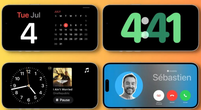 相山苹果手机维修分享iOS17横屏充电待机显示有什么好处 