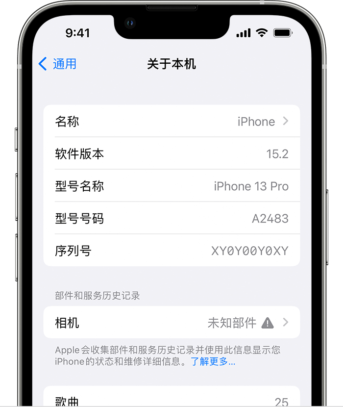 相山苹果维修分享iPhone 出现提示相机“未知部件”是什么原因？ 